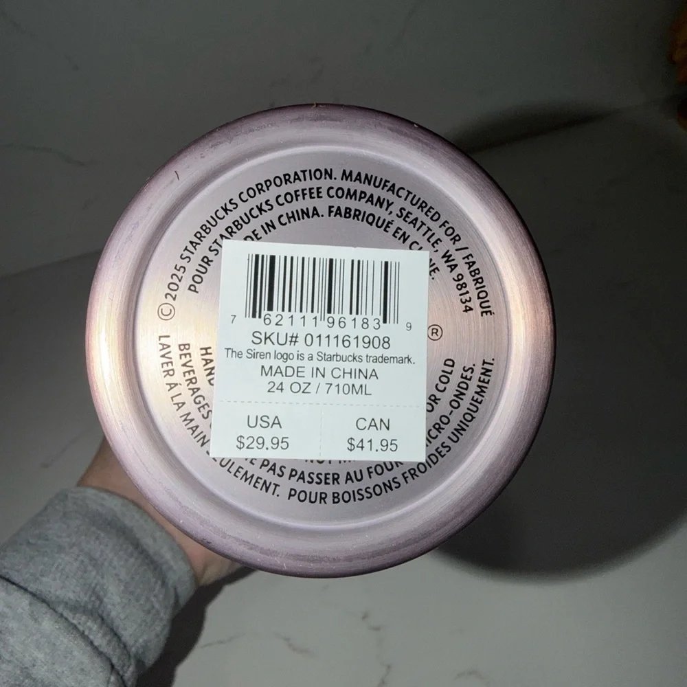 Starbucks Metallic Pink Tumbler